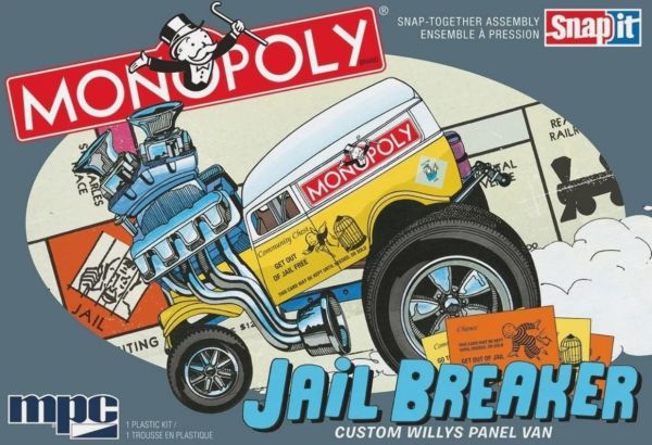 MPC946M/12 - Jail Breaker Custom Willys - MONOPOLY à assembler - 1