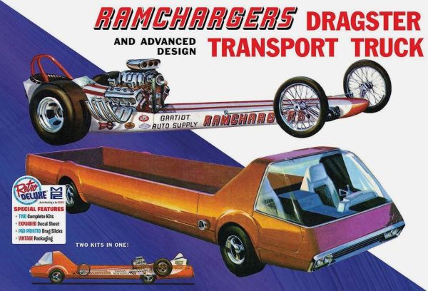 MPC970/12 - Camion de transport avec Dragster - Ramchargers à assembler et à peindre - 1