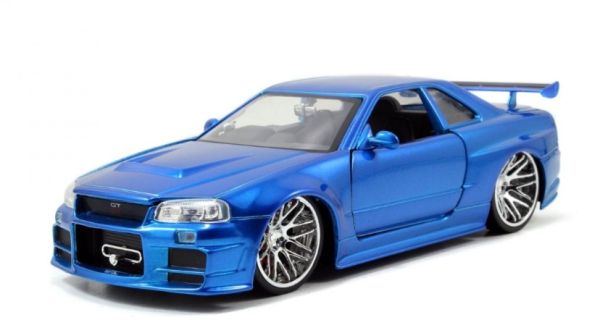 JAD97173 - NISSAN Skyline GT-R 2002 bleu Fast & Furious - 1