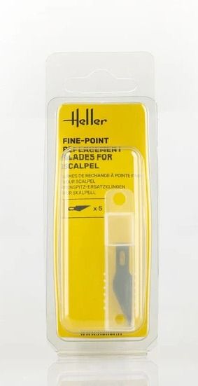 HEL99008 - 5 Lames de rechange à pointe fine pour scalpel - 1