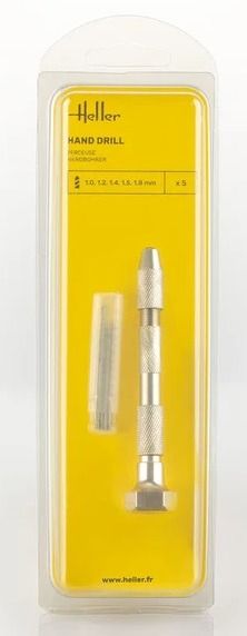 HEL99019 - Perceuse à main avec 5 forets - 1-1.2-1.4-1.5-1.8 mm - 1