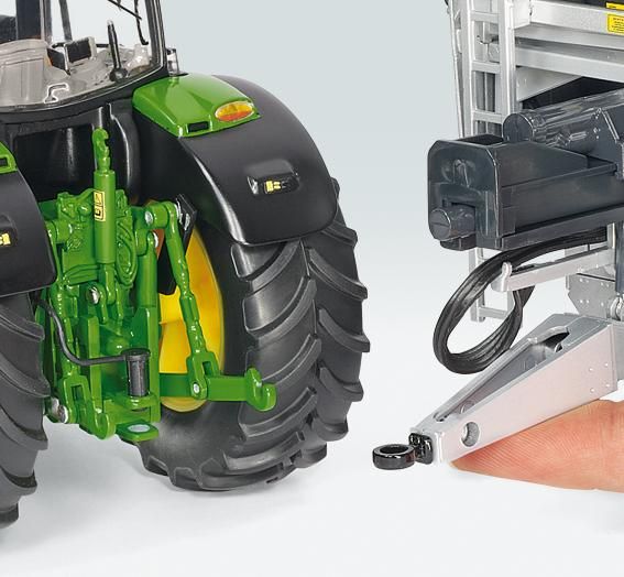 Miniature JOHN DEERE 6210 R avec phares translucides WIKING