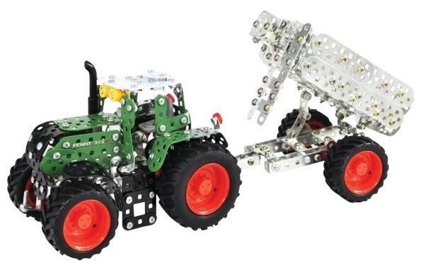 TRO10021 - FENDT 313 Vario Avec remorque 595 Pièces Ech:1/32 - 1