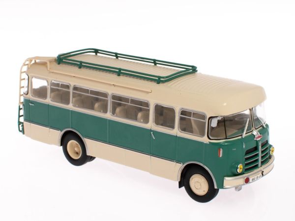 G111A050 - BERLIET PLA 1955 bus vert et beige - 1