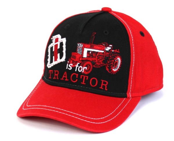 A1610-TOD - Casquette enfant IH is for Tractor rouge et noir - 1