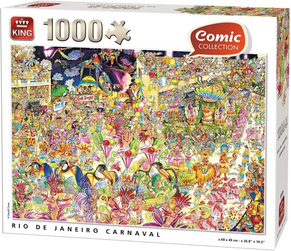 KING55926 - Puzzle 1000 Pièces Le Canaval de RIO de JANEIRO - 1