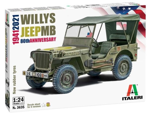 ITA3635 - JEEP WILLYS MB 80éme anniversaire 1941-2021 à assembler et à peindre - 1