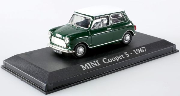 AKI0037 - MINI Cooper S 1967 verte toit blanc - 1