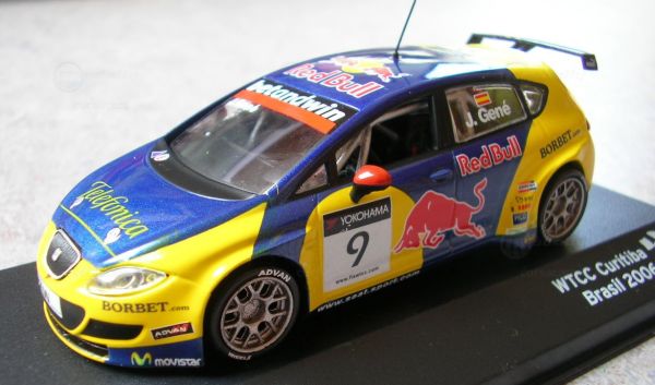 Miniature SEAT Leon WTCC 9 Curitiba Brasil 2006 J.Gene IXO AKI0053 Collect World