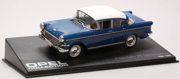 AKI0065 - OPEL Kapitan PI Limousine bleue toit blanc 1958 -1959 - 1