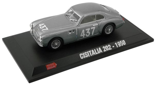 AKI0096 - CISITALIA 202 #437 1950 grise des 1000 Miglia sous blister - 1