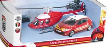 MDM57007B - RENAULT Megane pompier avec hélicoptère (hélicoptère échelle aléatoire) - 1