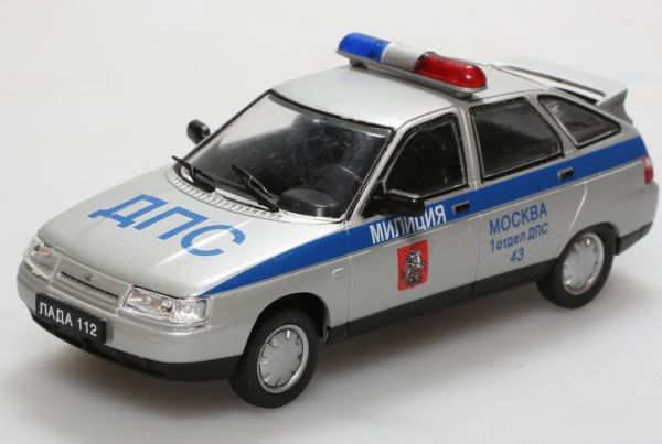 AKI0144 - VAZ LADA 2112 DPS Police de Moscou sous blister - 1