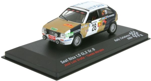 AKI0158 - SEAT Ibiza 1.5 GLX Gr.B #28 José Luis Grana / Tomas Morales rallye Catalunya 1986 - 1
