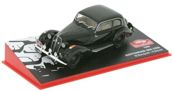 AKI0160 - HOTCHKISS 686 CGS noire rallye Monté Carlo 1950 M.Becquart / H.secret - 1