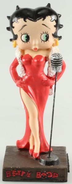 AKI0231 - Figurine Betty Boop chanteuse H 13 cm - 1