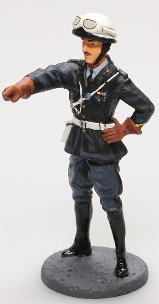 AKI0251 - Figurine gendarme motocycliste français en uniforme de 1958 hauteur 7 cm - 1