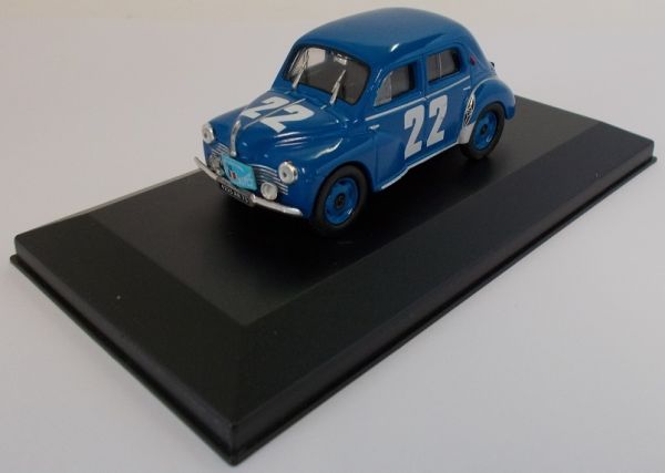 AKI0151 - RENAULT 4Cv Type 1063 bleue #22 rallye coupe des Alpes - 1