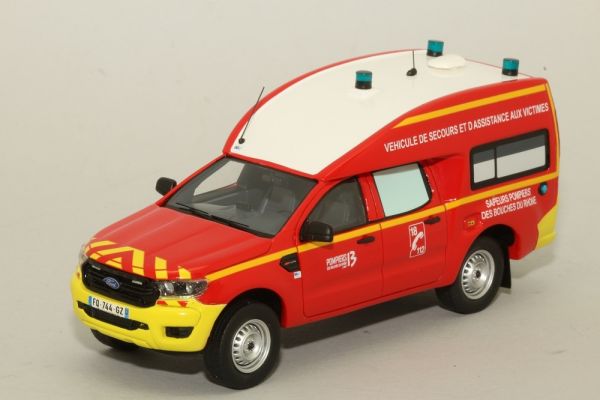 ALARME0049 - FORD Ranger BSE Sapeurs pompiers des bouches du Rhône  - 325 exemplaires - 1