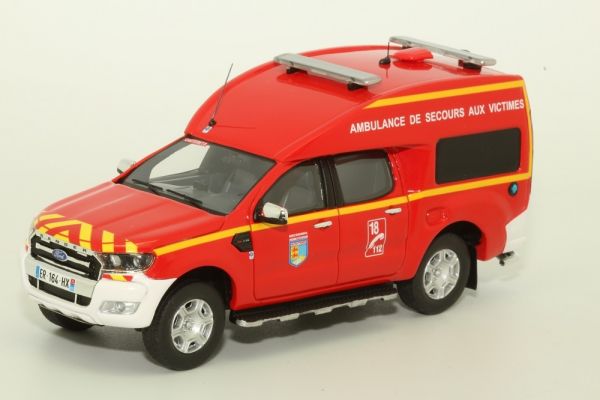 ALARME0050 - FORD Ranger BSE Sapeurs pompiers des Hautes-Pyrénées - 325 exemplaires - 1