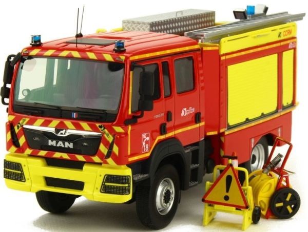ALERTE0083 - MAN TGM 13.290 Gallin pompier SDIS 95 Val d'Oise avec décalques limité à 400 exemplaires - 1