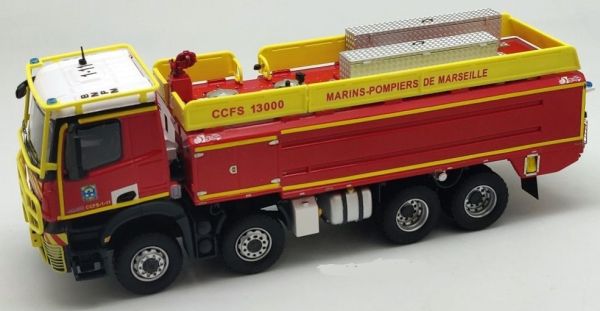 ALERTE0095 - MERCEDES BENZ Arocs pompier Gallin CCFS 13000 BMPM Marins-Pompiers de Marseille limité à 375 exemplaires - 1