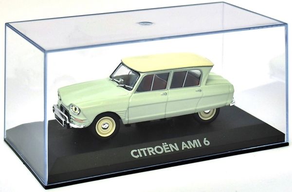 Ami 6 Citroen bleu gris bleu toit blanc Dinky Toys réf 557