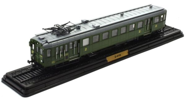 ATL2434023 - Automotrice Type Z-4110 SNCF seconde classe verte du Paris Orléans de la série Les Automotrices des Réseaux Français machine non-fonctionnel - 1