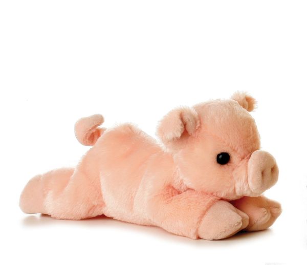 AUR12767 - Peluche Mini Flopsie - Cochon 20 cm - 1