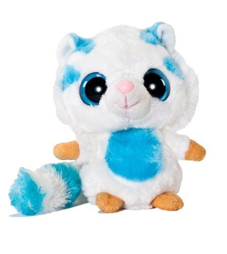 AUR13055 - Peluche Lion Blanc et Bleu 13 cm - 1