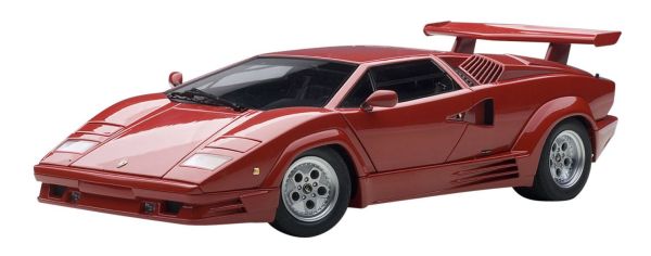 AUT74534 - LAMBORGHINI Countach (25 éme Anniversaire) Rouge Ech:1/18 - 1