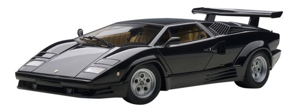 AUT74539 - LAMBORGHINI Countach (25 éme Anniversaire) Noir Ech:1/18 - 1