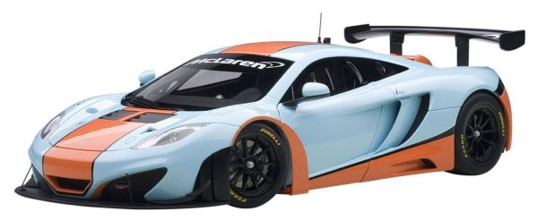 AUT81343 - MCLAREN MP4-12C GT3 (2011) Bleu et Orange Ech:1/18 - 1