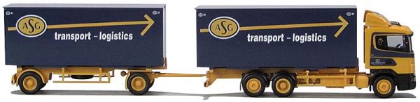 AWM71247 - SCANIA 124L porteur 6x4 Avec remorque 2 Essieux 