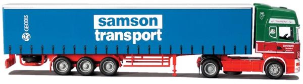 AWM71403 - SCANIA 124L Topline 4x2 Avec remorque 3 Essieux bachée 