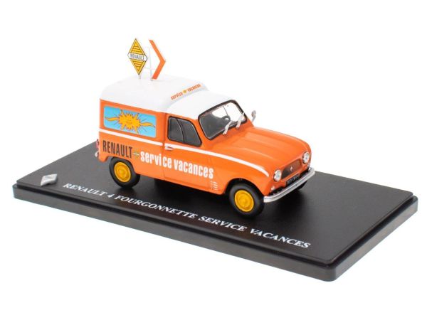 G110T036 - RENAULT 4 fourgonnette Service vacances orange - 1