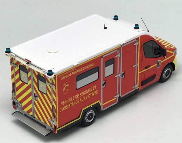 Miniature Alerte 1/43 Renault Master 2019 TIB VSAV SDIS 25 - Doubs, édition Limitée 300 Ex