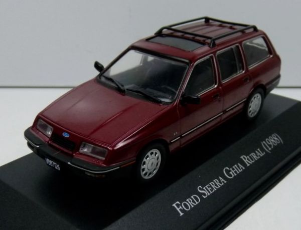 MAGARGAQV24 - FORD Sierra GHIA rural 1988 bordeaux avec fascicule - 1