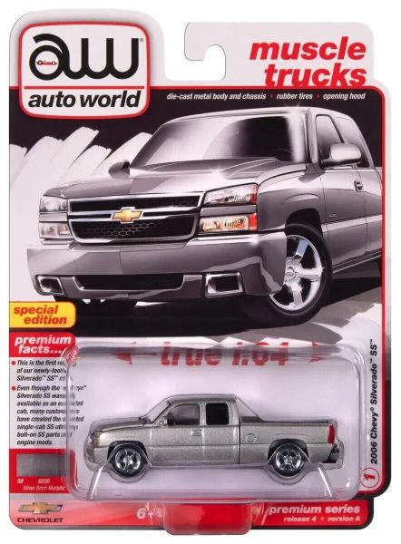 AWSP163/24A - CHEVROLET Silverado SS 2006 Argent sous blister - 1