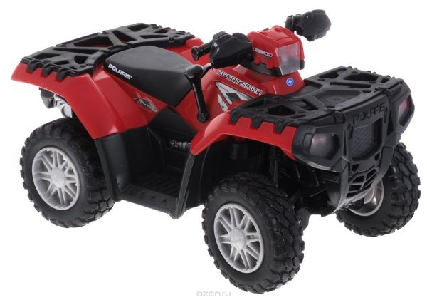 BRI42708A1 - QUAD Polaris Sportsman rouge son et lumière Ech 1/16 - 1