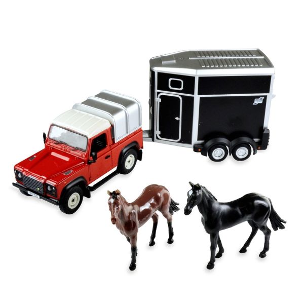 1:32 BRITAINS LAND Rover Land Defender 90 Pick-Up +Animals & Figur.1984 LC43385 EUR 45,95 - FR