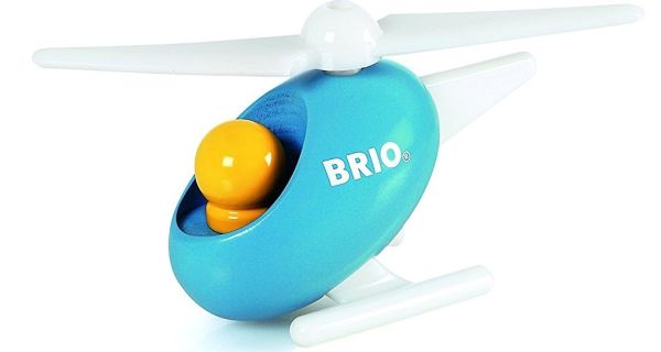 BRIO30206B - Hélicoptère Bleu en bois - 1