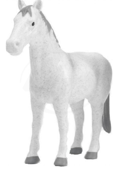 BRU2306BLANC - Cheval blanc Ech:1/16 - 1