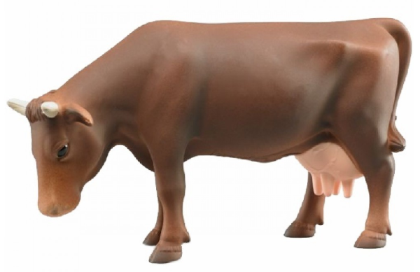 BRU2308C - Vache debout marron la tête en bas Ech:1/16 - 1