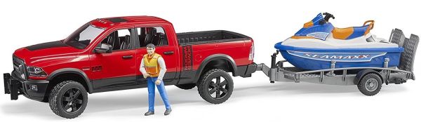 BRU2503 - RAM 2500 avec remorque et jet ski personnage inclus - 1