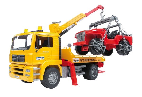 BRU2750 - MAN TGA dépannage avec Jeep Ech:1/16 - 1