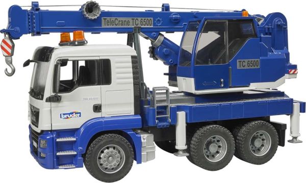 ▷ BRUDER Camion Man Tgs De Transport Avec Grue, 3 Conteneurs A Verre Et  Bouteilles