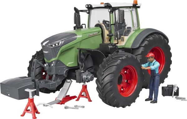 BRU4041 - FENDT 1050 Vario avec personnage et outils d'atelier Ech:1/16 - 1