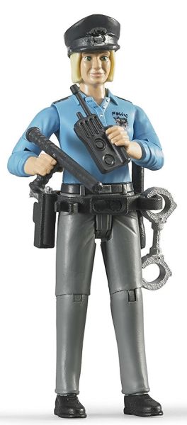 BRU60430 - Policière avec accessoires  Ech:1/16 - 1