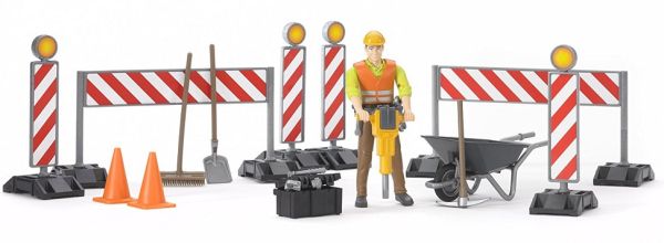 BRU62000 - Ouvrier de chantier avec accessoires Ech:1/16 - 1